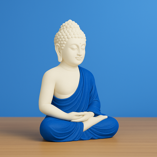 Buddha Idol – 6Inch " Dhyan Mudra Polymarble Statue for Peace & Décor